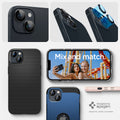 AGL05213 - iPhone 14 / 14 Plus Optik Pro Lens Protector in black showing the mix and match