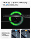 ACS11025 - Showing the 25W Super Fast Wireless charging. Up to 25W charging for faster more efficient wireless charging