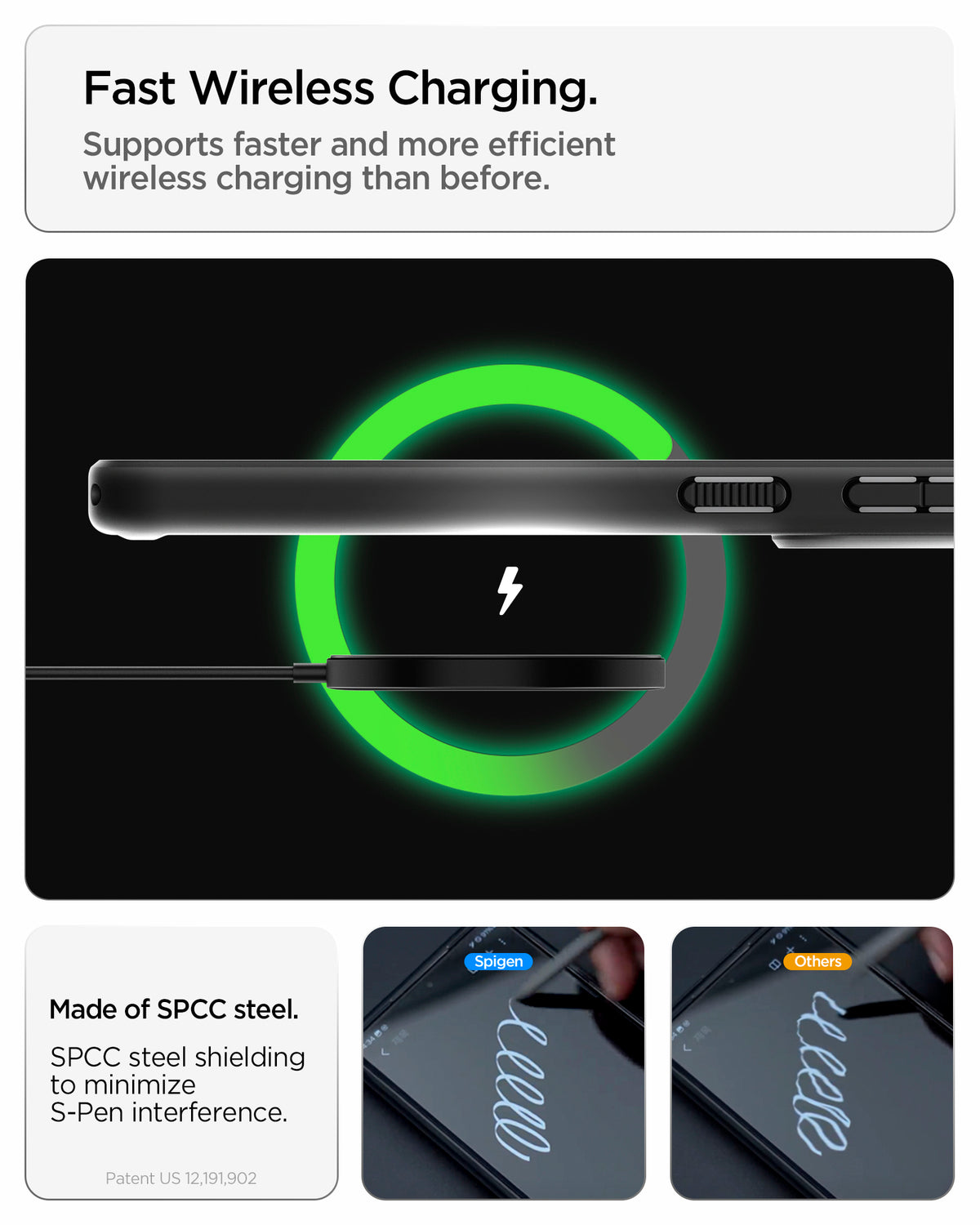 ACS11055 - Fast Wireless Charging. Supports faster and more efficient wireless charging than before