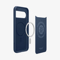 ACS09710 - Pixel 10 Pixel 10 Pro in midnight blue showing the inside layers of case