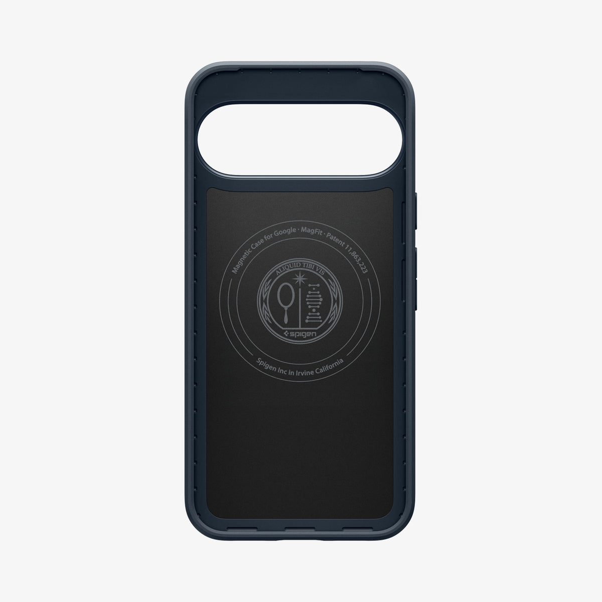 ACS09700 - Pixel 10, Pixel 10 Pro Thin Fit (MagFit) in Metal Slate showing the back