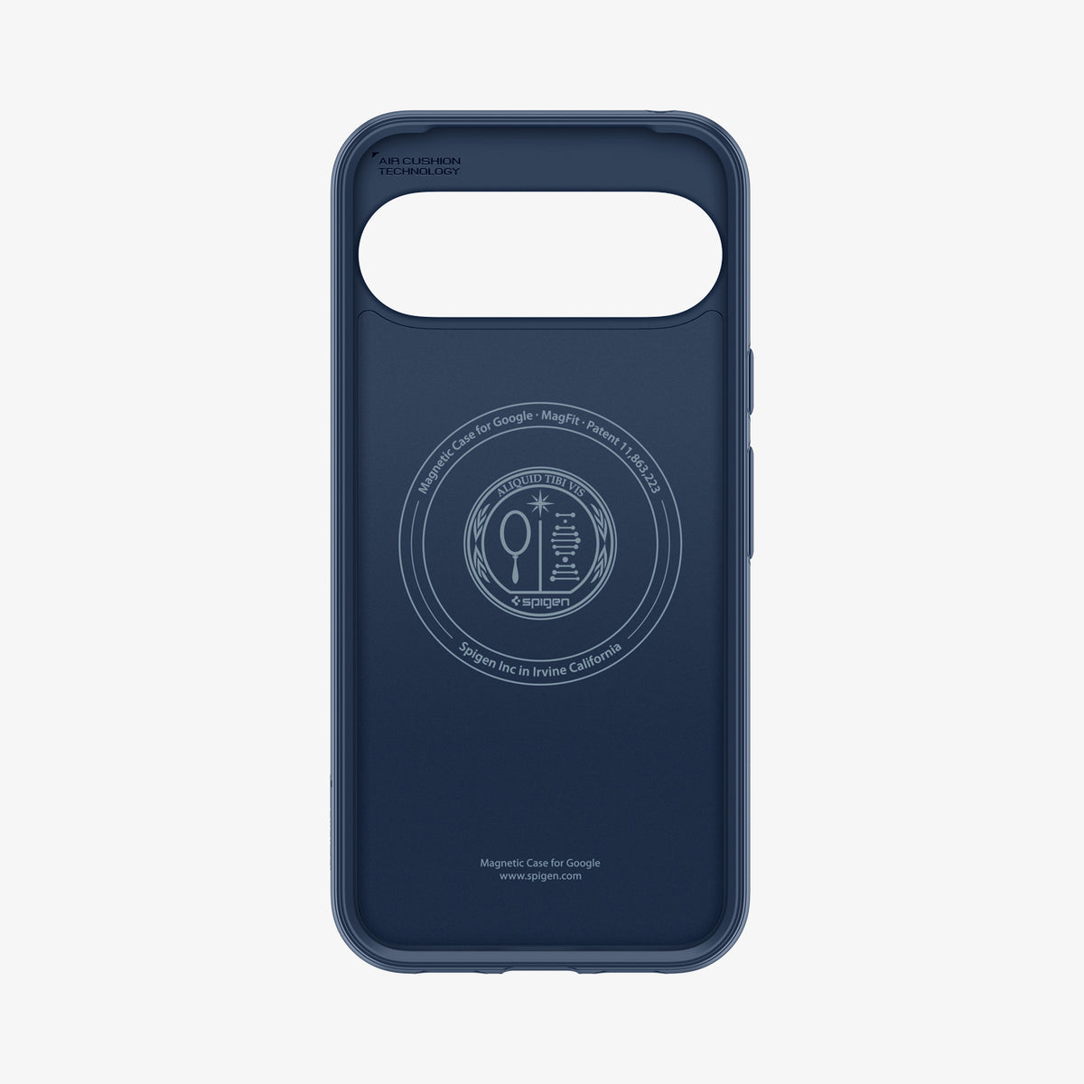 ACS09733 - Pixel 10 Pro XL Case Parallax (MagFit) in midnight blue showing the inside of case