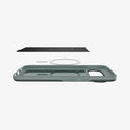 ACS09724 - Pixel 10 Pro XL Thin Fit (MagFit) in Sage Green showing the multiple layers of case with device