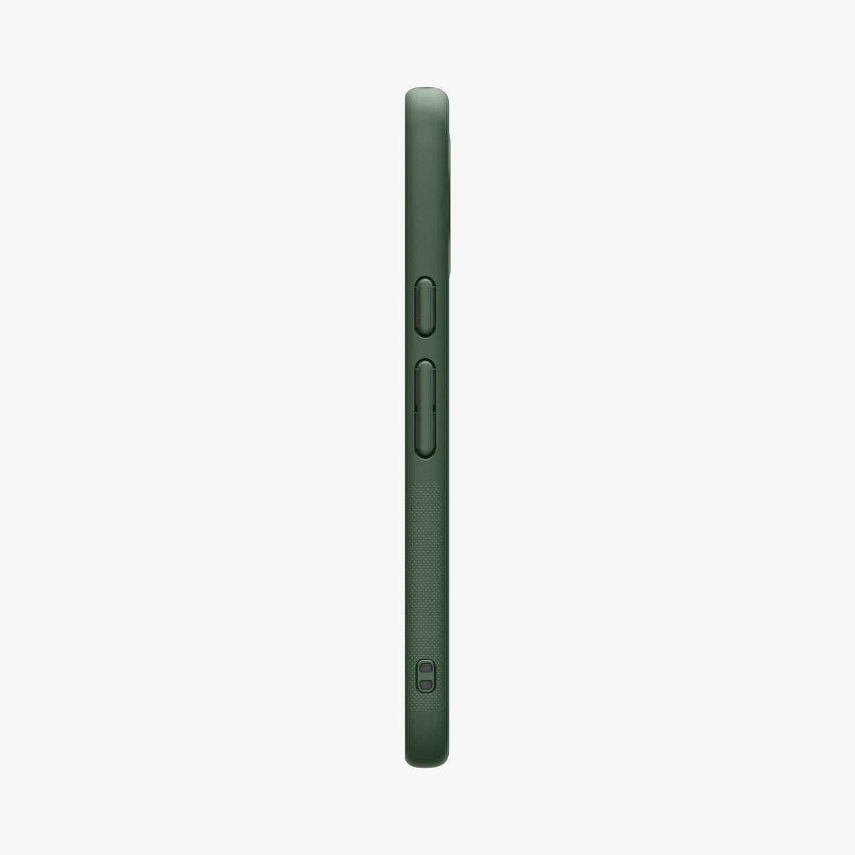 ACS11446 - Pixel 11 Nano Pop (Mag Fit) Avo Green side profile showing responsive button covers, textured side grips, and integrated strap hole.