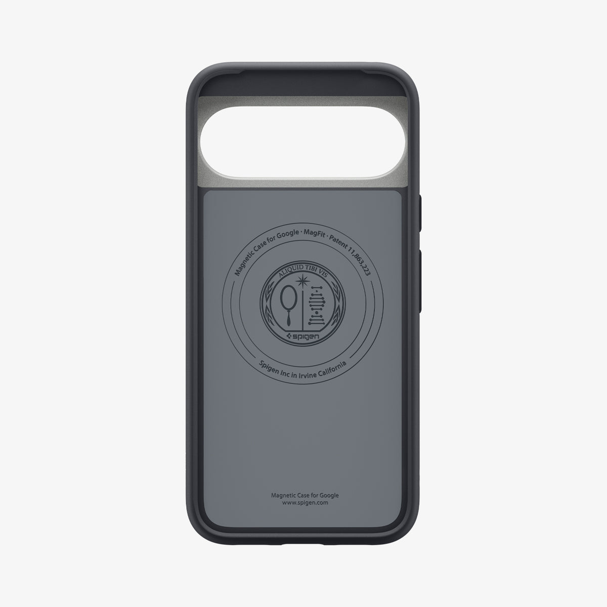ACS09736 - Pixel 10 Pro XL Case Nano Pop (MagFit) in black sesame showing the inside of case