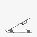 AMP09303 - Laptop Stand | LD206C in Space Gray showing the side stand partially folded