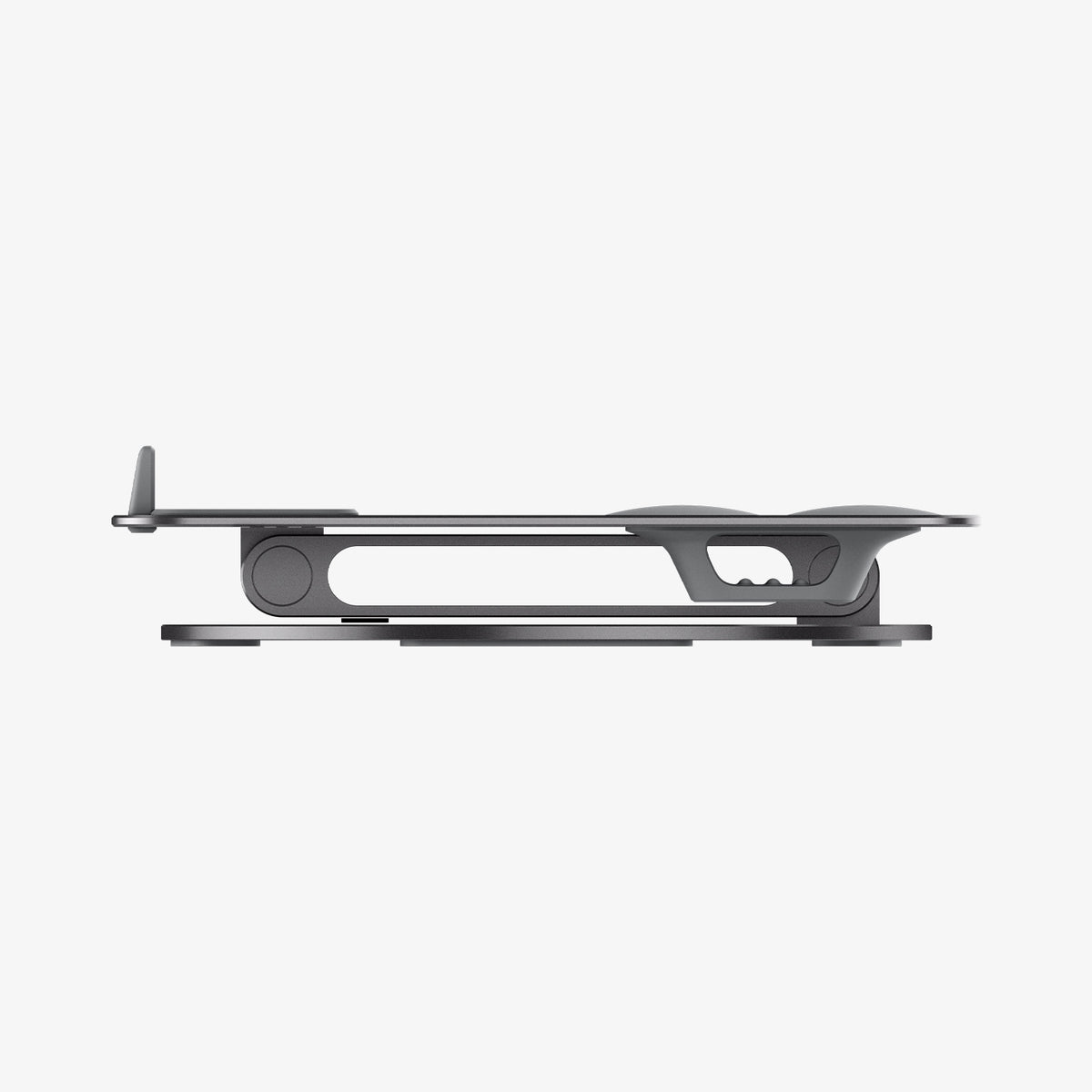 AMP09303 - Laptop Stand | LD206C in Space Gray showing the stand folded
