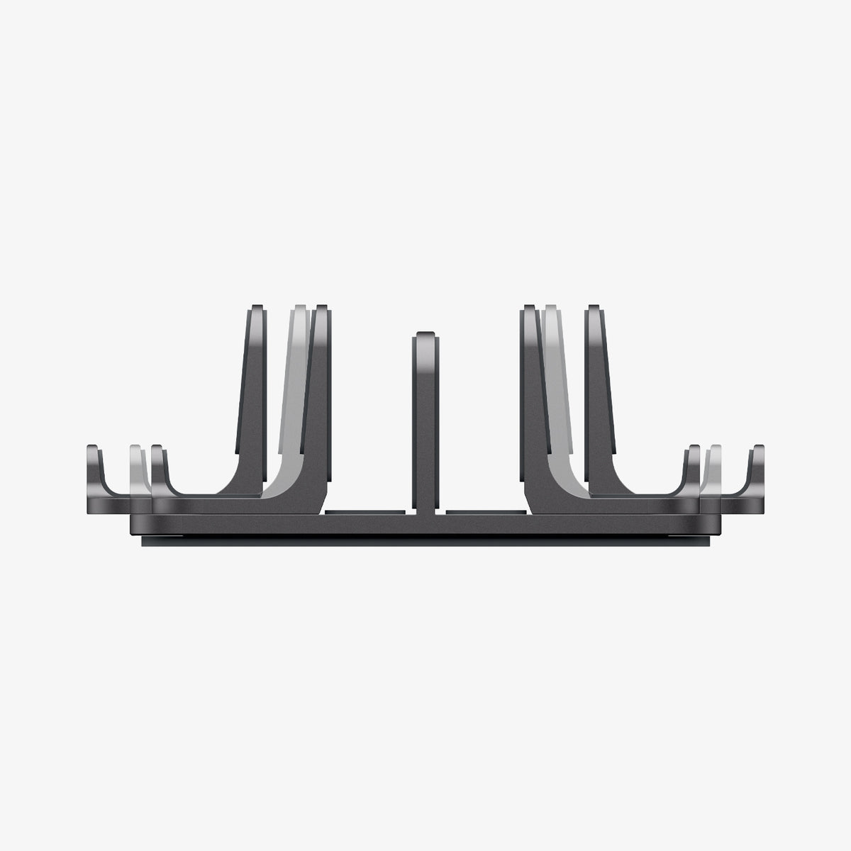 AMP10640 - Vertical Laptop Stand | LD208S4 in Space Gray showing side