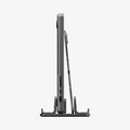 AMP10640 - Vertical Laptop Stand | LD208S4 in Space Gray showing side with device