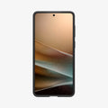 ACS09420 - Galaxy S25 Edge Case Liquid Air in Matte Black showing the front