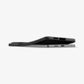 ACS09420 - Galaxy S25 Edge Case Liquid Air in Matte Black showing the side and bottom partially lifted from the device