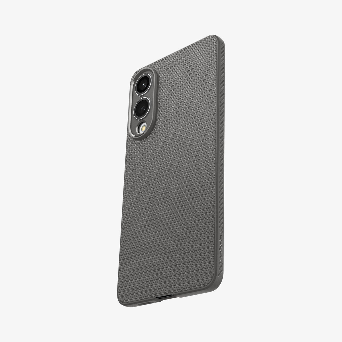 ACS09421 - Galaxy S25 Edge Case Liquid Air in Marble Gray showing the back, partial side and bottom