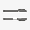 ACS09421 - Galaxy S25 Edge Case Liquid Air in Marble Gray showing the top and bottom