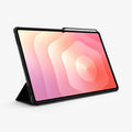 ACS10219 - Galaxy Tab S11 Ultra Series Ultra Hybrid Pro in Black showing the front with device propped up by built in kickstand