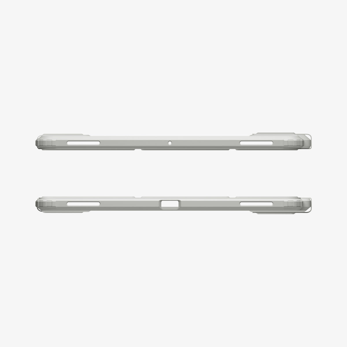 ACS10220 - Galaxy Tab S11 Ultra Series Ultra Hybrid Pro in Gray showing the top and bottom with precise cutouts