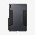 ACS10219 - Galaxy Tab S11 Ultra Series Ultra Hybrid Pro in Black showing back with clear part