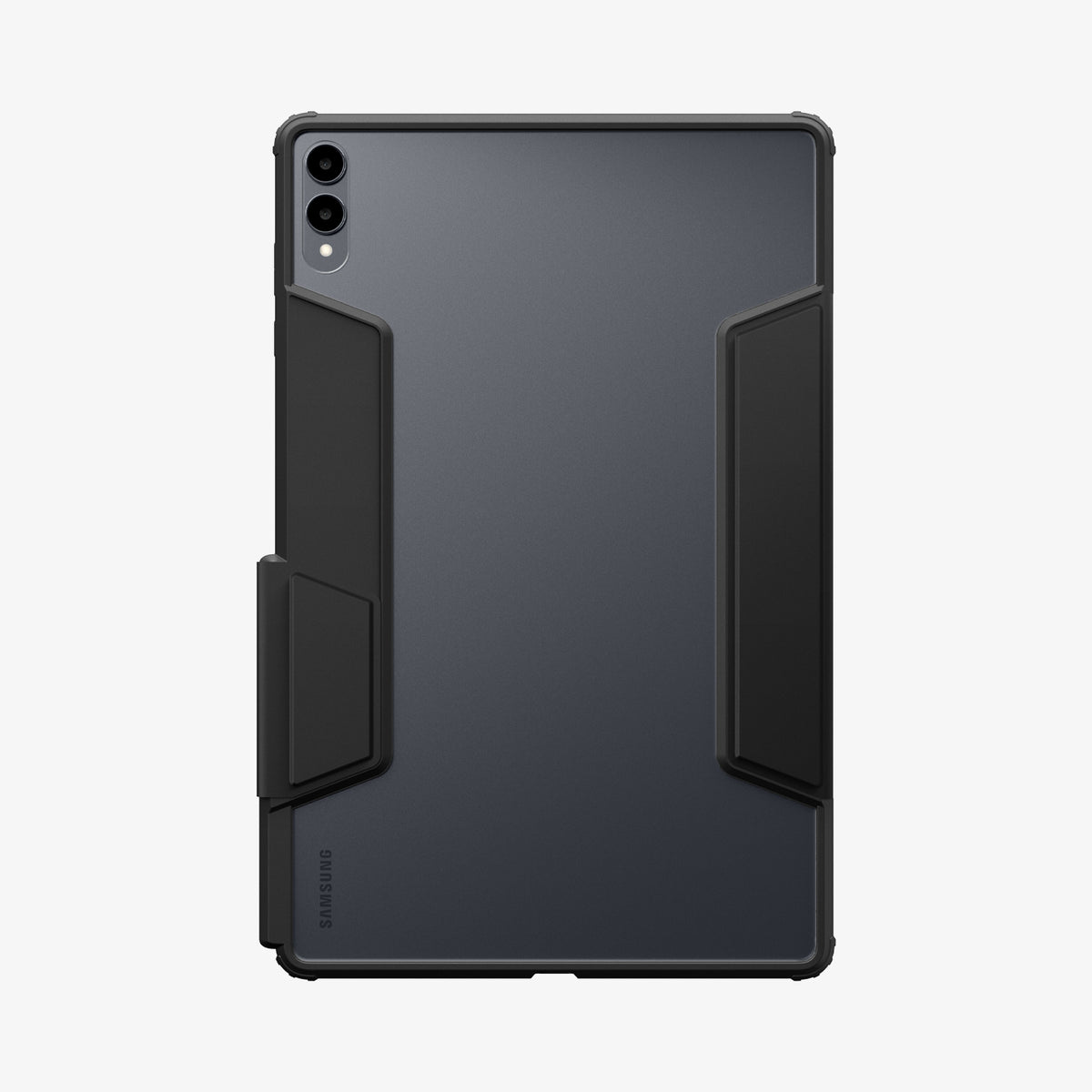 ACS10219 - Galaxy Tab S11 Ultra Series Ultra Hybrid Pro in Black showing back with clear part