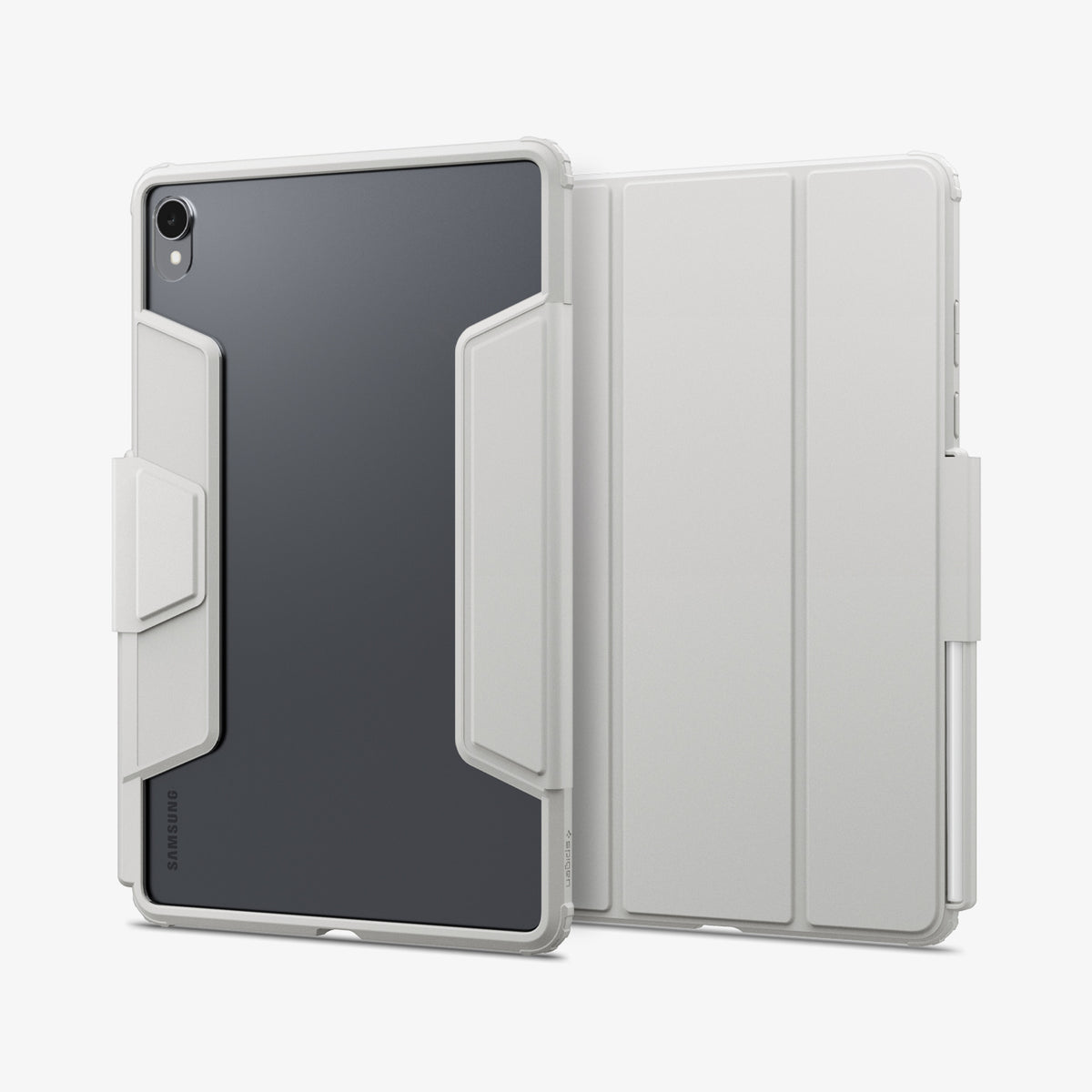 ACS10213 - Galaxy Tab S11 Series Ultra Hybrid Pro in Gray showing front and clear back