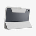 ACS10213 - Galaxy Tab S11 Series Ultra Hybrid Pro in Gray showing the back with device propped up by built in kickstand