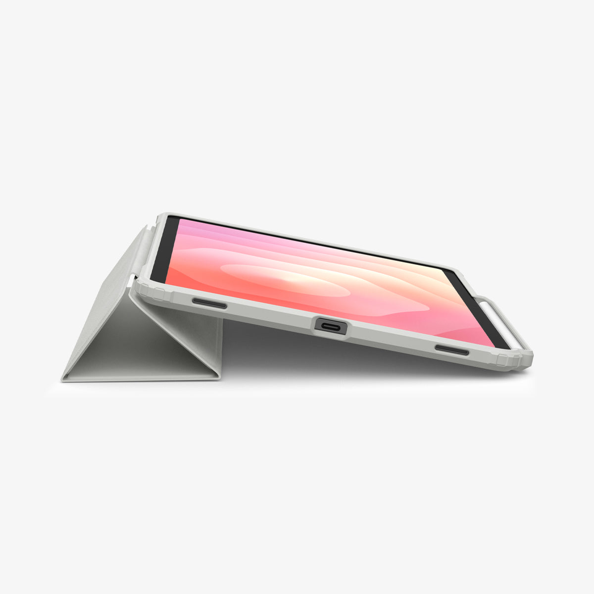 ACS10213 - Galaxy Tab S11 Series Ultra Hybrid Pro in Gray showing device propped up by built in kickstand