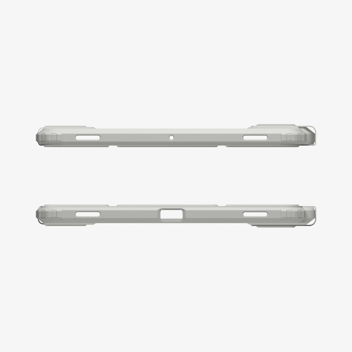 ACS10213 - Galaxy Tab S11 Series Ultra Hybrid Pro in Gray showing the top and bottom with precise cutouts