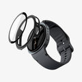 ACS11601 - Galaxy Watch 9 (44mm) Thin Fit 360 showing the case, screen protector, and band separated in an exploded view