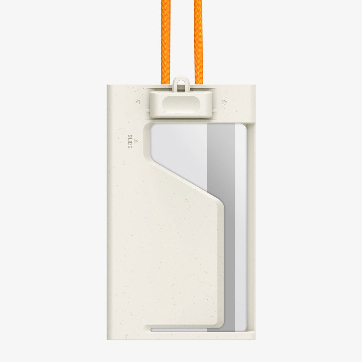 AFA09346 - Badge Holder MagSlide in Dune Beige showing the back