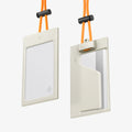 AFA09346 - Badge Holder MagSlide in Dune Beige showing the front, back and partial sides