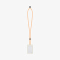 AFA09346 - Badge Holder MagSlide in Dune Beige showing the front with laid out lanyard