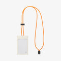 AFA09346 - Badge Holder MagSlide in Dune Beige showing the front with lanyard