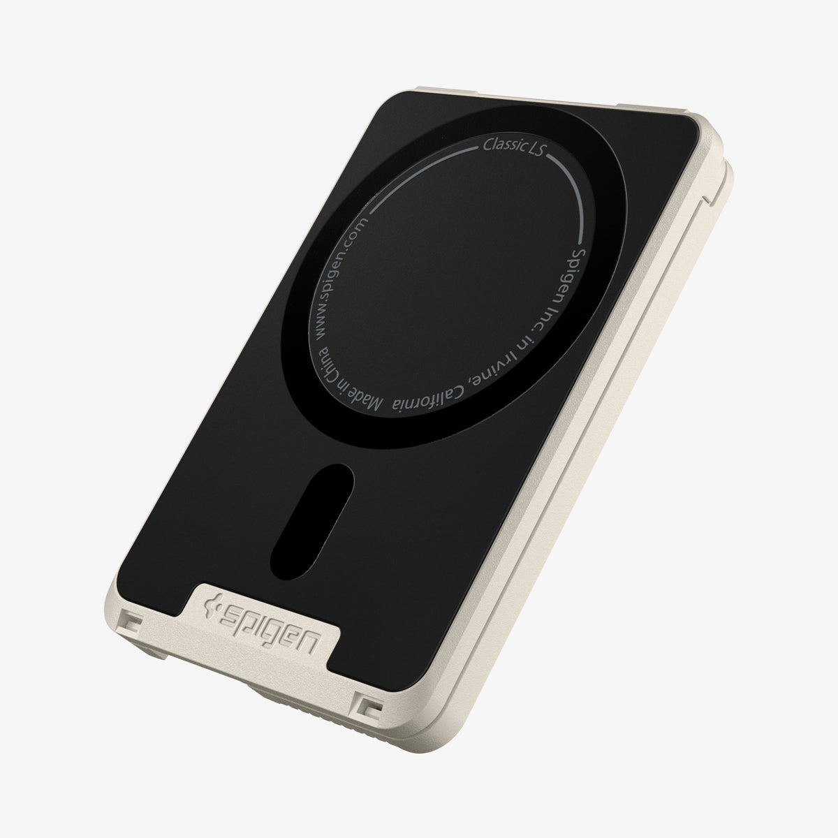 AFA10949 - Classic LS Card Holder (Mag Fit) in Stone showing the back
