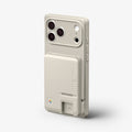 AFA10949 - Classic LS Card Holder (Mag Fit) in Stone showing the side