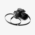 AFA10614 - Spigen Universal Lanyard Strap attached to camera for neck carry use