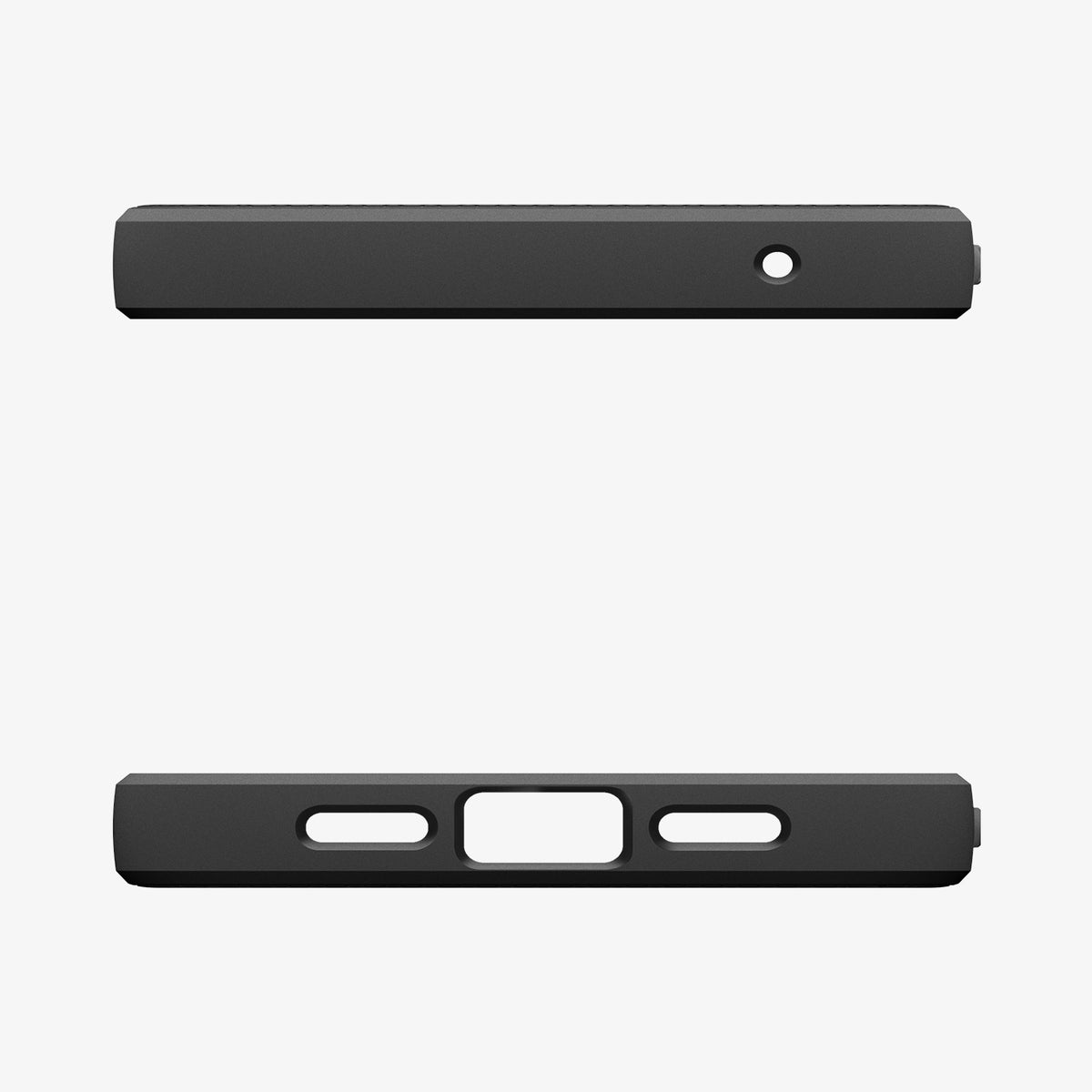 ACS11285 - Pixel 10a Liquid Air in Matte Black showing the top and bottom of case
