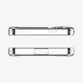 ACS08620 - Galaxy S24 FE Case Ultra Hybrid in Crystal Clear showing the top and bottom