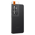 AGL07441 - Galaxy S24 Optik Pro EZ Fit Lens Protector in Black showing the camera lens tray protector attached to the device