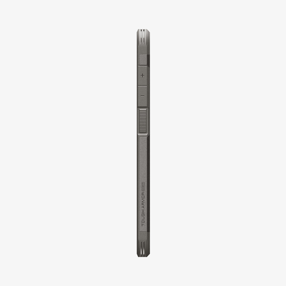 ACS10030 - Galaxy S25 FE Case Tough Armor (MagFit) in gunmetal showing the side