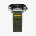 AMP10113 - Galaxy Watch 9 Series - Athlex Air in Active Green showing the  partial front and side