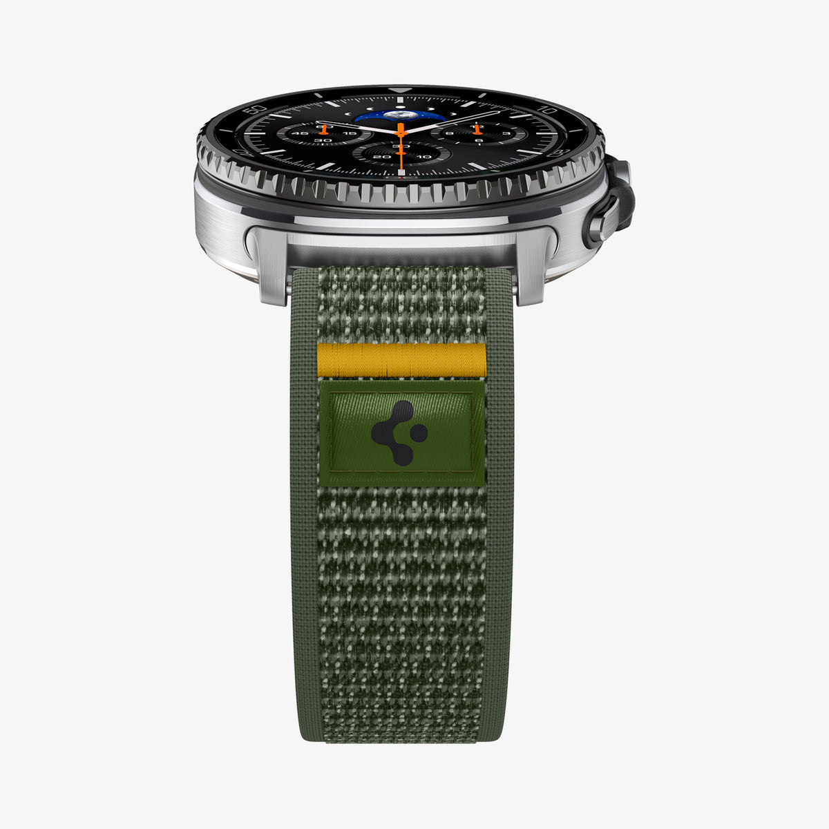 AMP10113 - Galaxy Watch 9 Series - Athlex Air in Active Green showing the  partial front and side