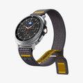 AMP10112 - Galaxy Watch 9 Series - Athlex Air in Active Gray showing the front and partial inside of band