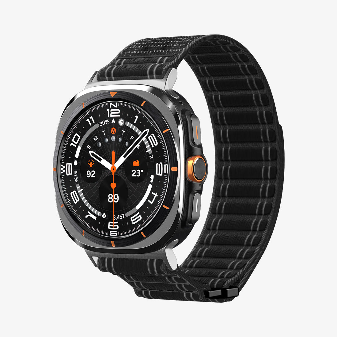 AMP10146 - Galaxy Watch Ultra WBF0 in black showing the front, sides, and inner bottom