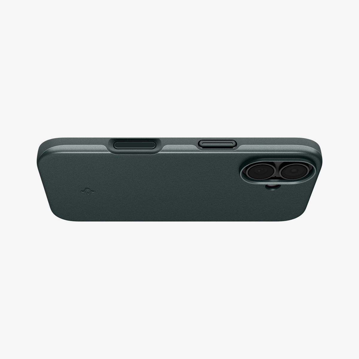 ACS09970 - iPhone 17 Thin Fit (MagFit) in Abyss Green showing the bottom of case