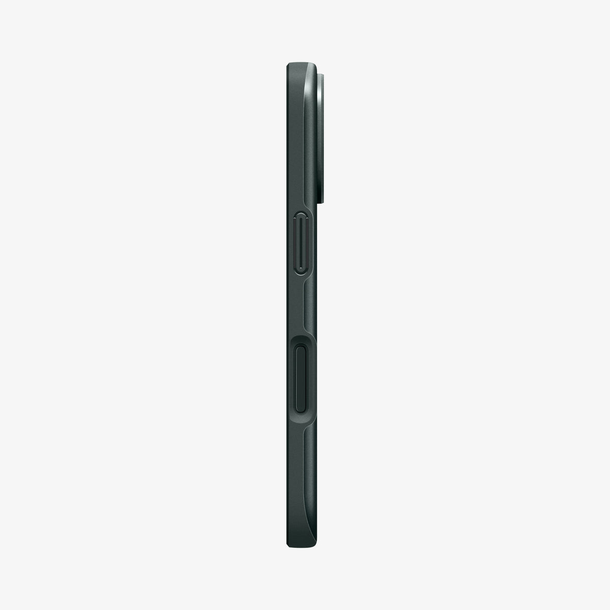 ACS09970 - iPhone 17 Thin Fit (MagFit) in Abyss Green showing the side