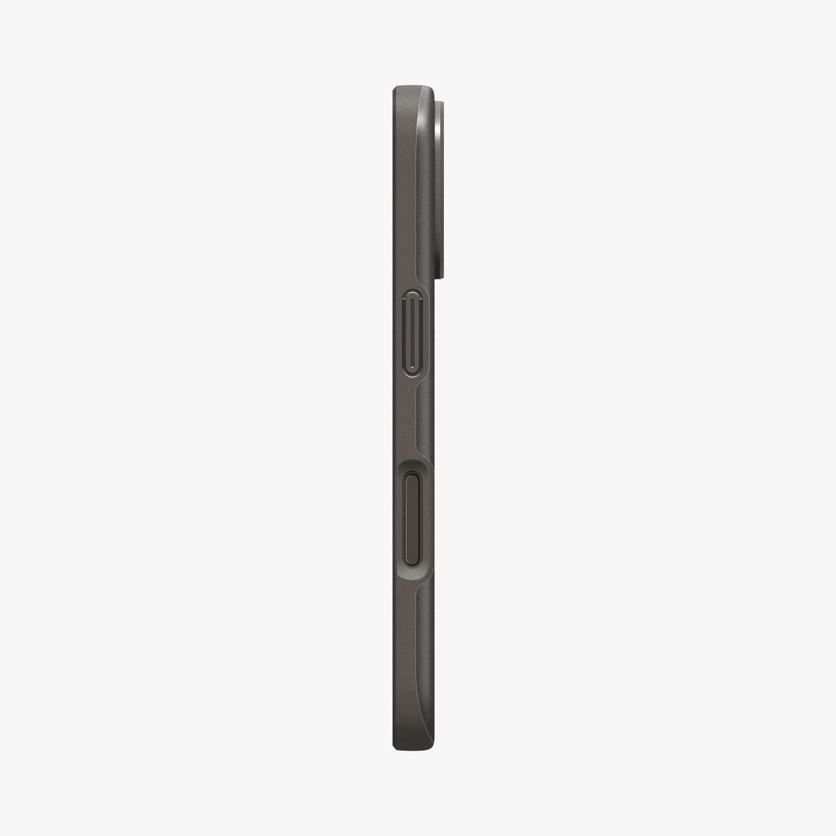 ACS09971 - iPhone 17 Thin Fit (MagFit) in Gunmetal showing the side
