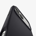 ACS09902 - iPhone 17 Pro Max Silicone Fit (MagFit) Case in black showing the back zoomed in to show the details