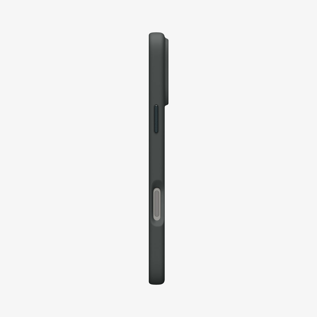 ACS09903 - iPhone 17 Pro Max Silicone Fit (MagFit) Case in green showing the side