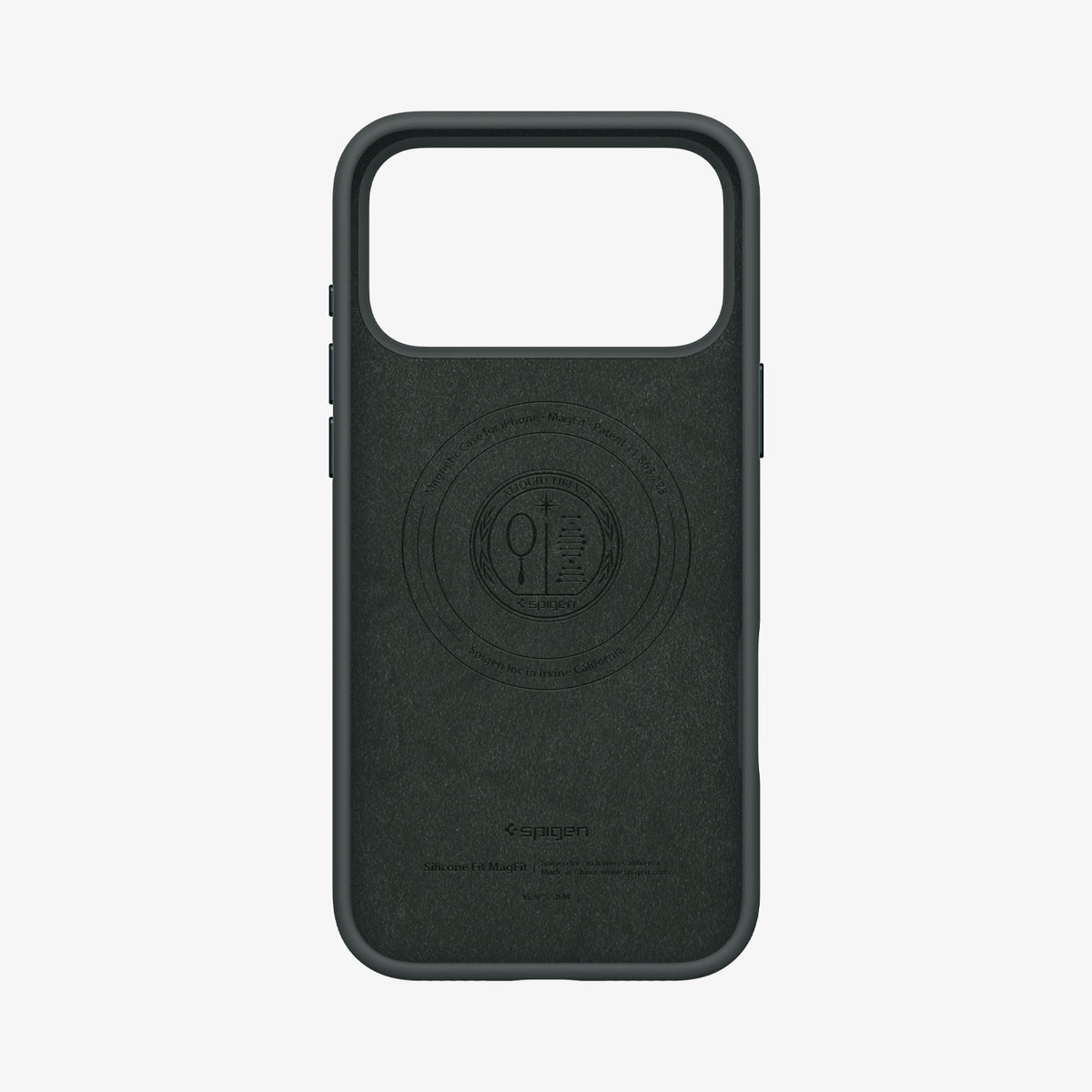 ACS09956 - iPhone 17 Pro Silicone Fit (MagFit) Case in green showing the inside of case