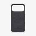 ACS09955 - iPhone 17 Pro Silicone Fit (MagFit) Case in black showing the inside of case