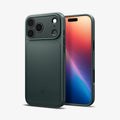 ACS09880 - iPhone 17 Pro Max Thin Fit (MagFit) in abyss green showing the back, partial front and sides