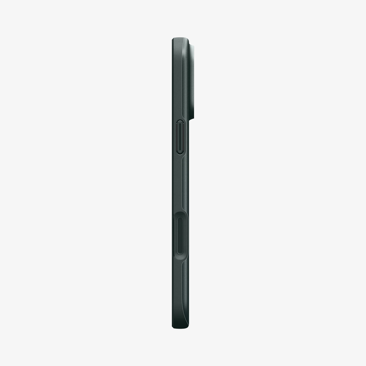 ACS09935 - iPhone 17 Pro Thin Fit (MagFit) in Abyss Green showing the side